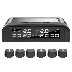 GENERICO - Sensor Presión Y Temperatura De Neumáticos Tpms 6 Sensores