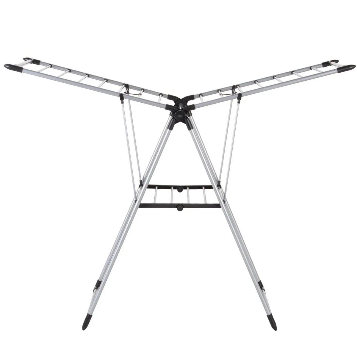 GENERICO - Tendedero De Ropa Con Bandeja Plegable Acero 156.5x61x97 Cm