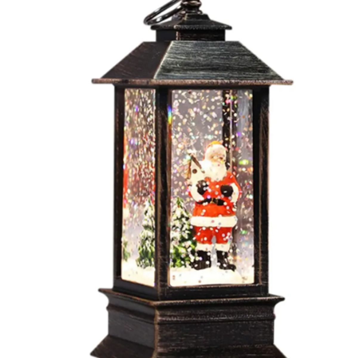 GENERICO - Farol Lámpara Adorno Navidad Musical Santa Nieve