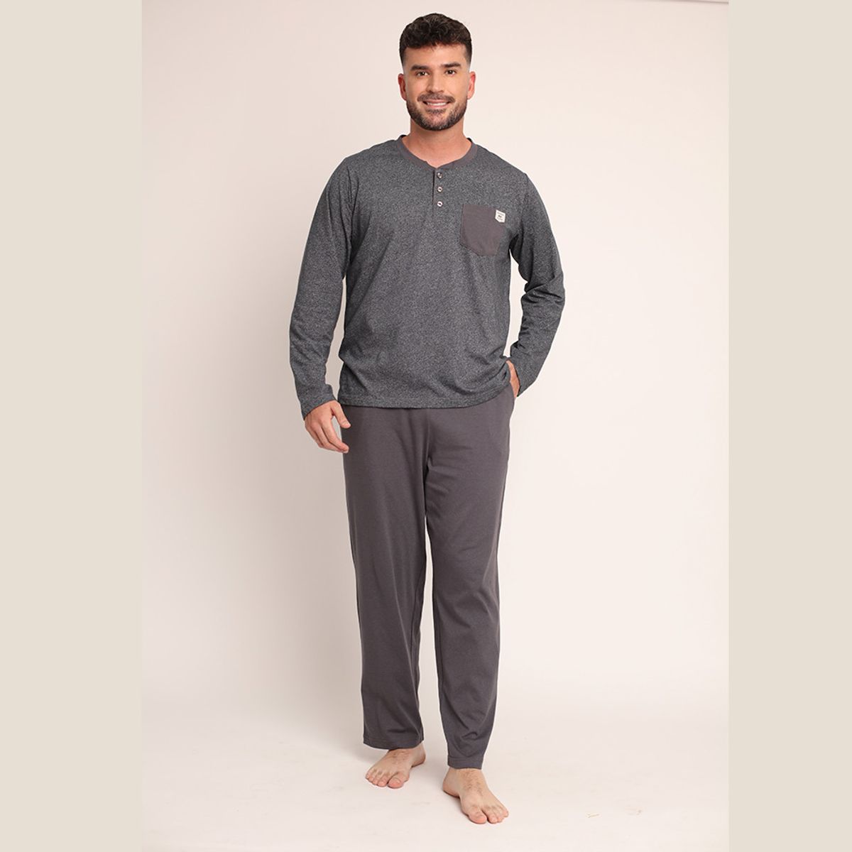 MONA - Pijama Hombre Algodon Melange