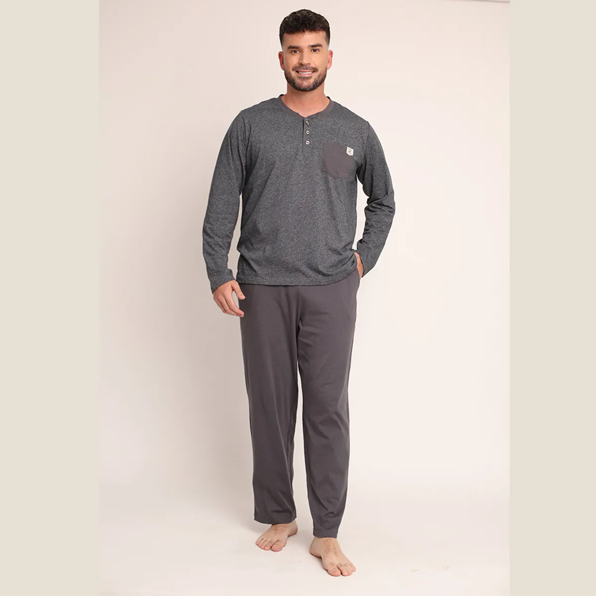 MONA - Pijama Hombre Algodon Melange