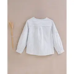 DADATI - Camisa niño de rayas celeste y blanco