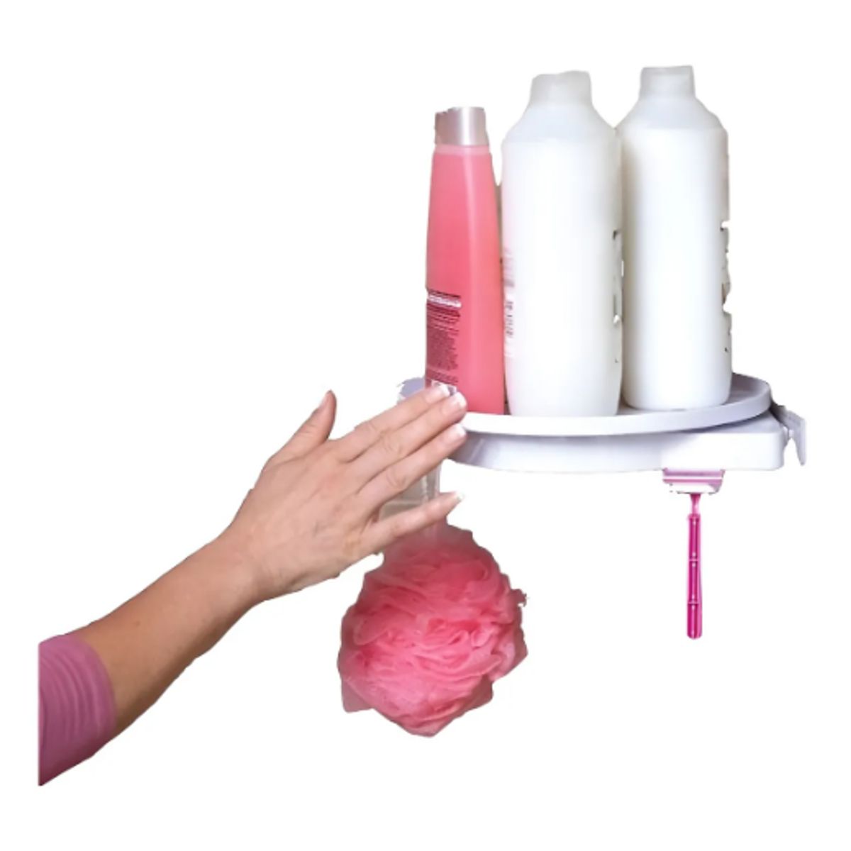 GENERICO - Estante Giratorio IRM Rotación 360º Blanco Plástico Resistente Agua