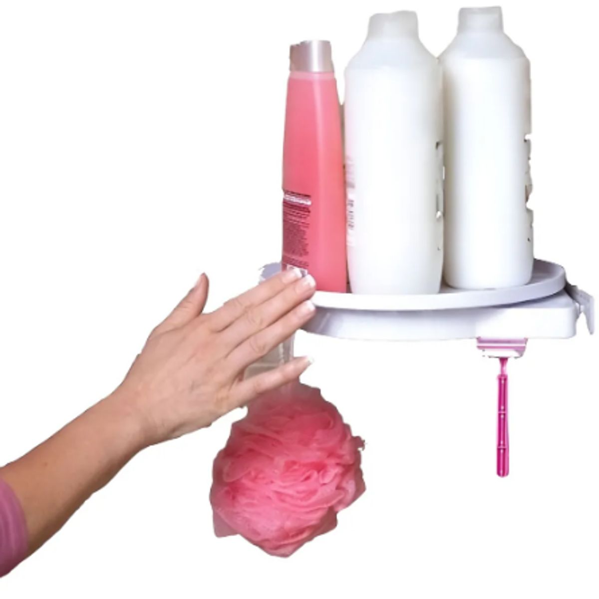 GENERICO - Estante Giratorio IRM Rotación 360º Blanco Plástico Resistente Agua
