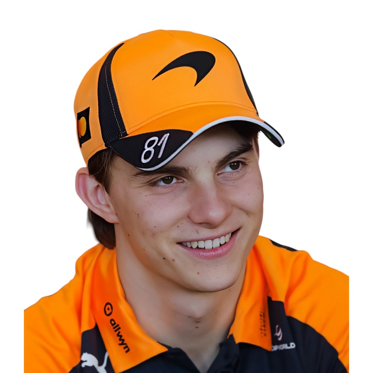 PUMA - Gorro PUMA Mclaren #81 Oscar Piastri Oficial 2026 Papaya