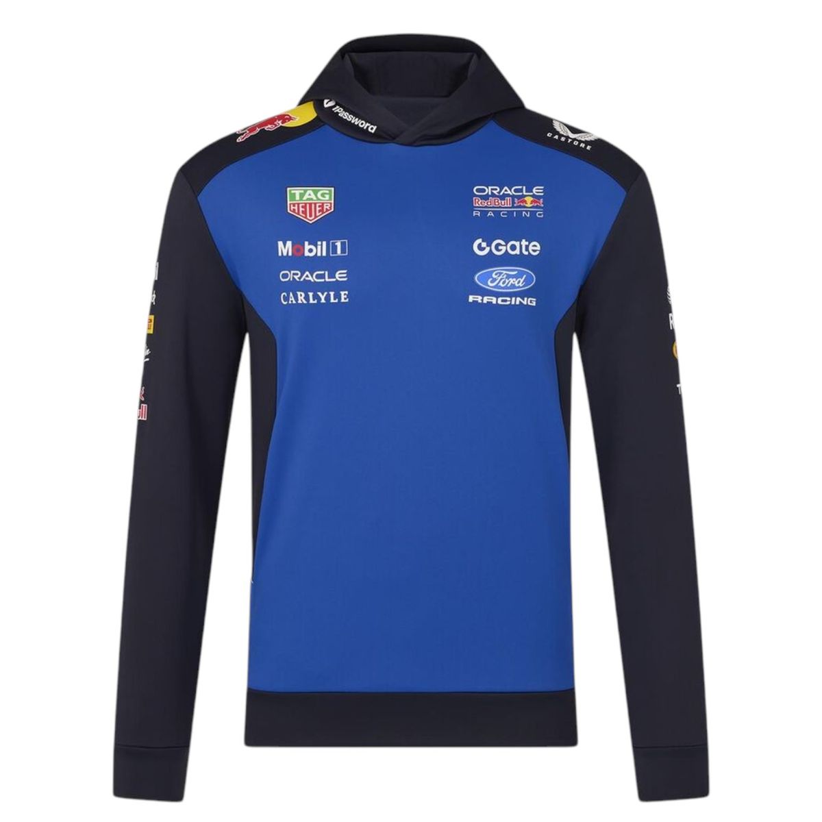 REDBULL - Poleron CASTORE Oficial Oracle RedBull Racing Ford Team 2026 Azul