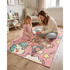 GENERICO - Alfombra Area de Juegos para Niños de 120x180cm