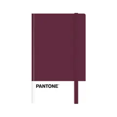 GENERICO - Libreta Grande 21x13cm Con Elastico. Pantone - Vino