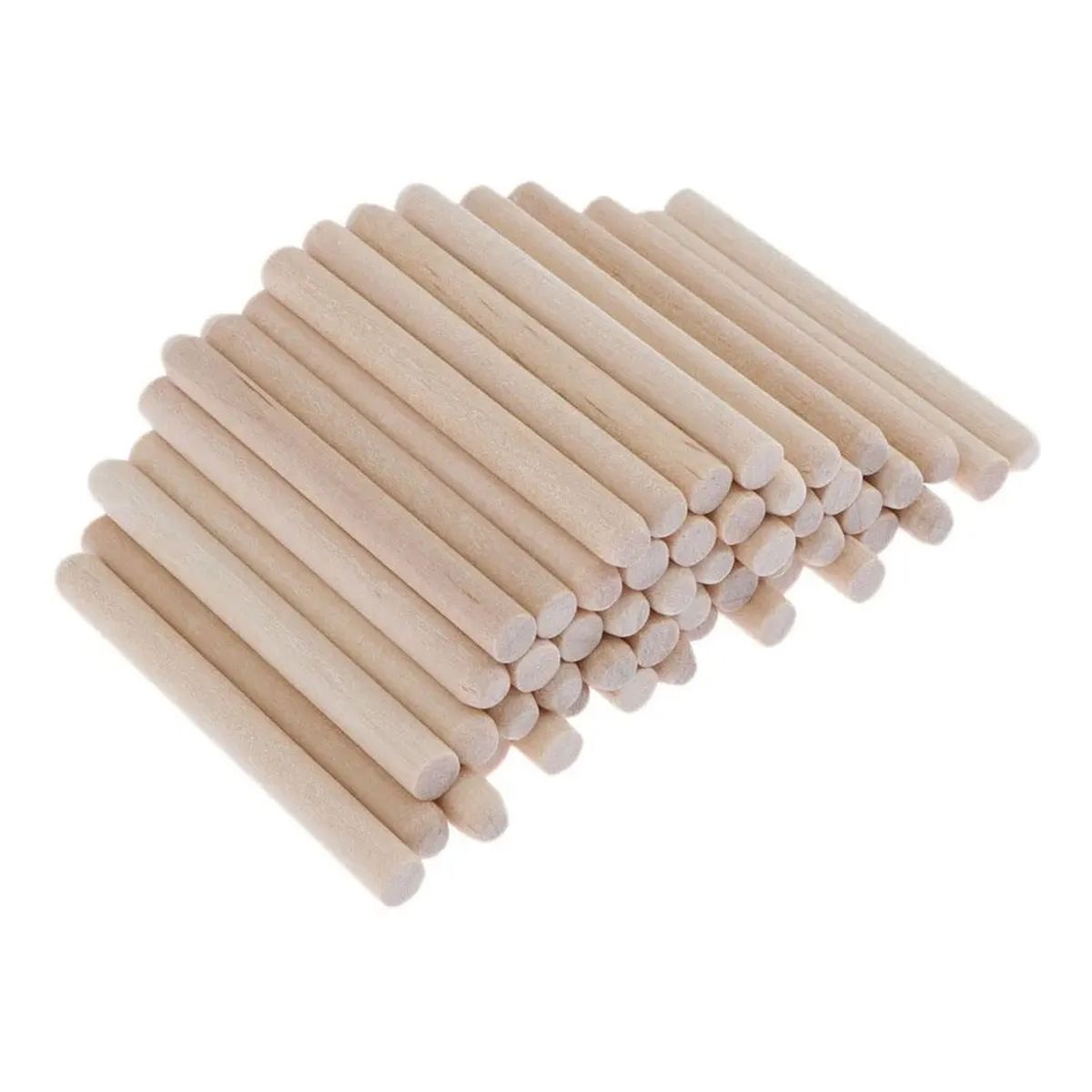 GENERICO - Madera De Balsa 100mm X 5mm De Diámetro 50un