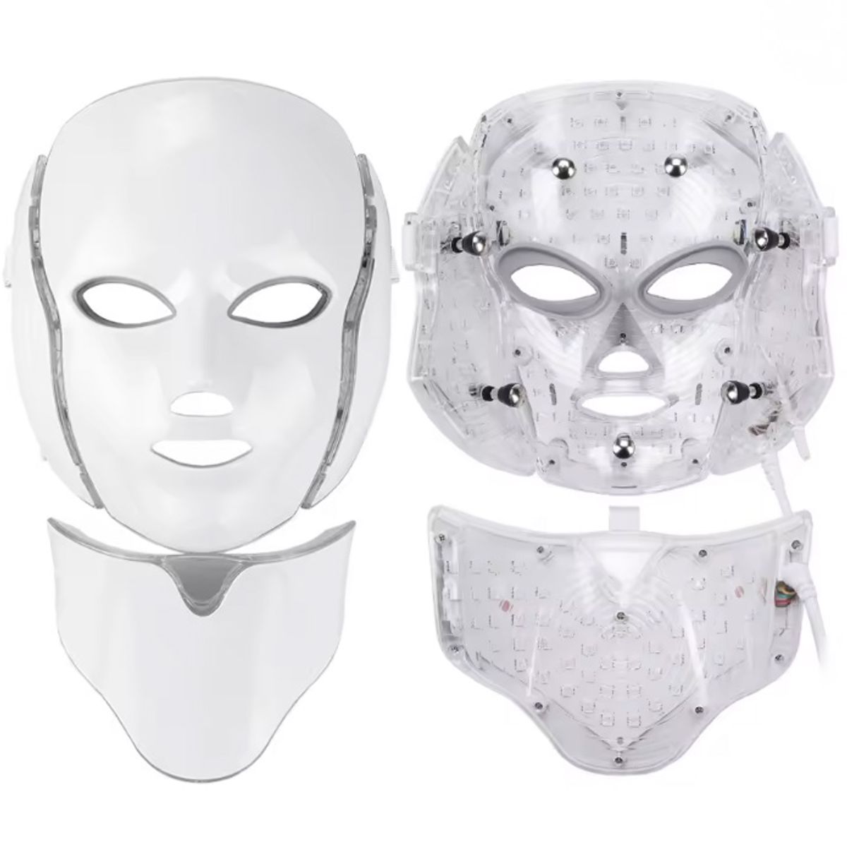 MOVI - Mascara rostro y cuello Led para terapia de luz 7 colores
