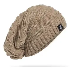ROYAL - Gorro Largo Invierno Hombre De Lana Con Forro Interno