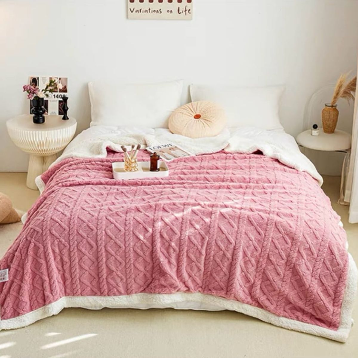 GENERICO - Frazada King, Plush con Chiporro