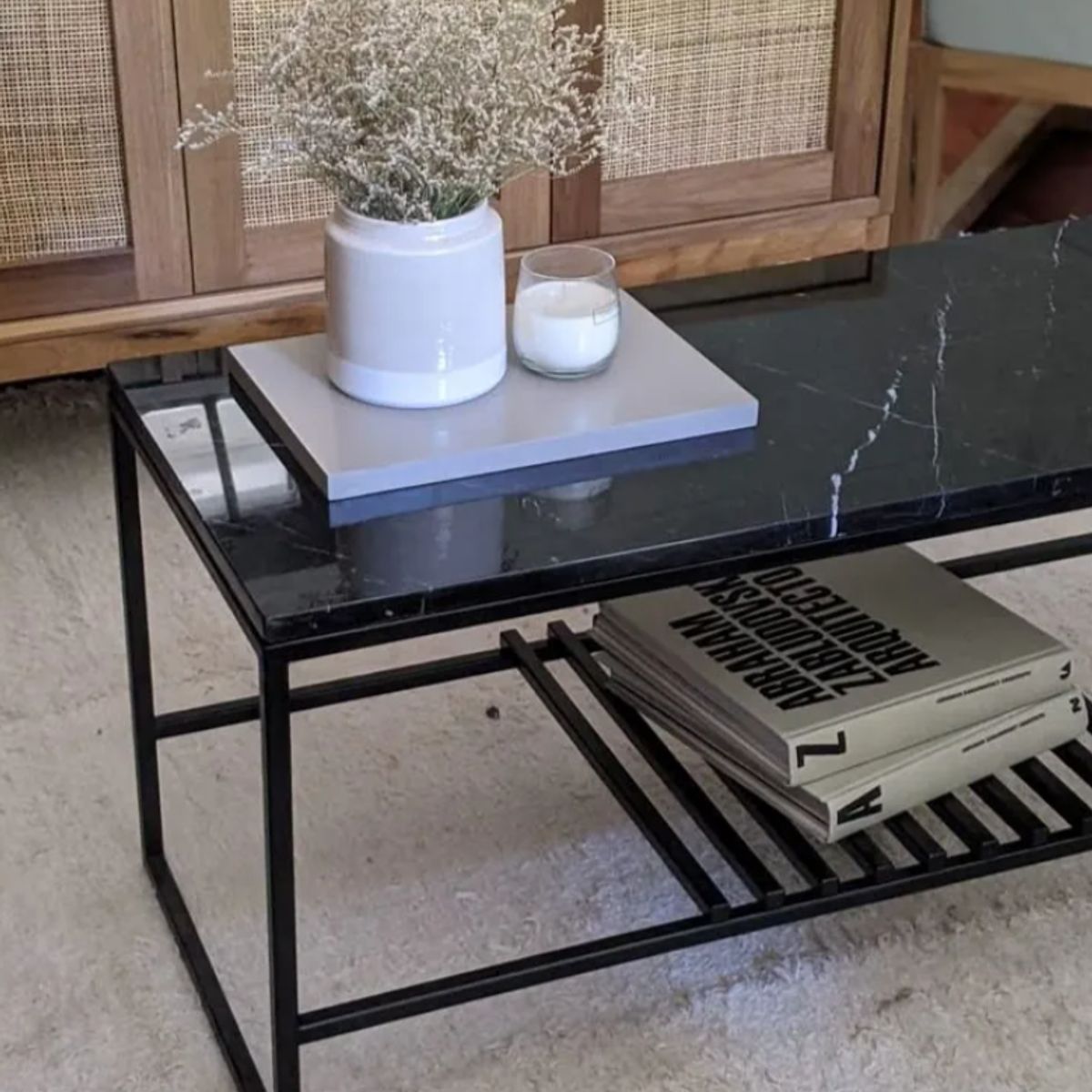NSCOMPANY - Mesa De Centro Dubrovnik De Cuarzo – 100 X 60 X 45