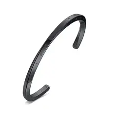 GENERICO - Pulsera Black Space Runas Vikingas Hombre