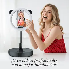 MOVI - ARO DE LUZ PORTÁTIL G2 DISEÑO PANDA