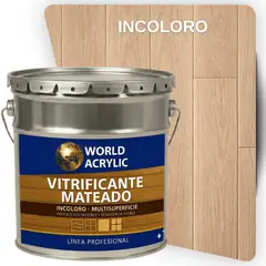 WORLD ACRYLIC - VITRIFICANTE MULTISUPERFICIE MATEADO TINETA - INCOLORO