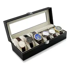 GENERICO - Caja De Reloj Alajero Estuche Para 6 Relojes