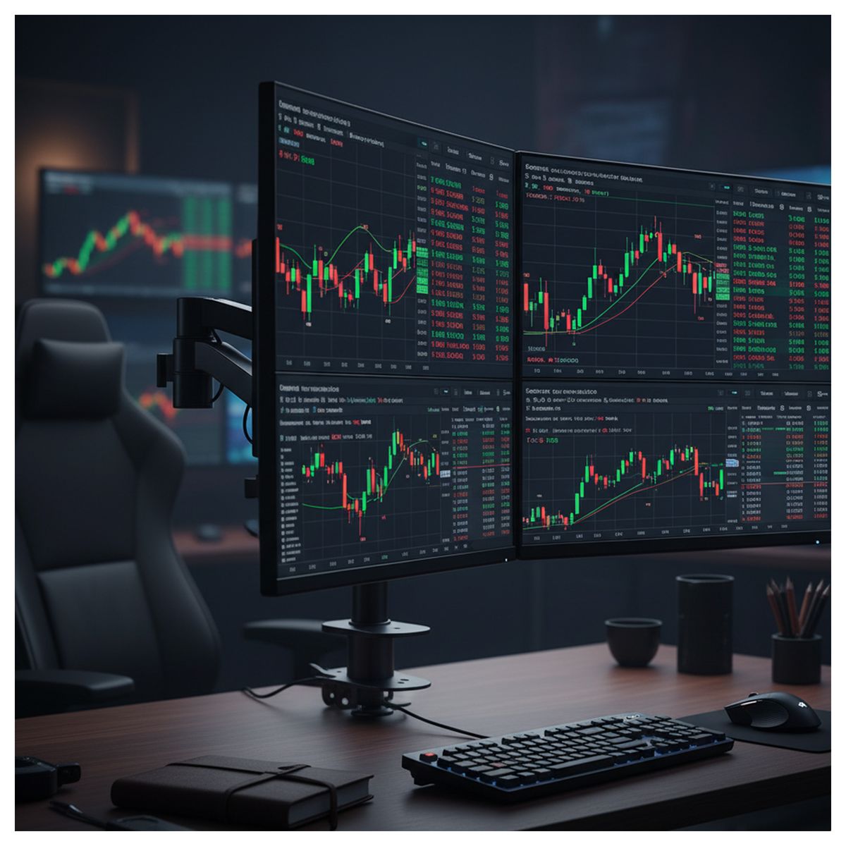 MALIK - Soporte para 2 Monitores HDL-T022 14 a 32 Pulgadas