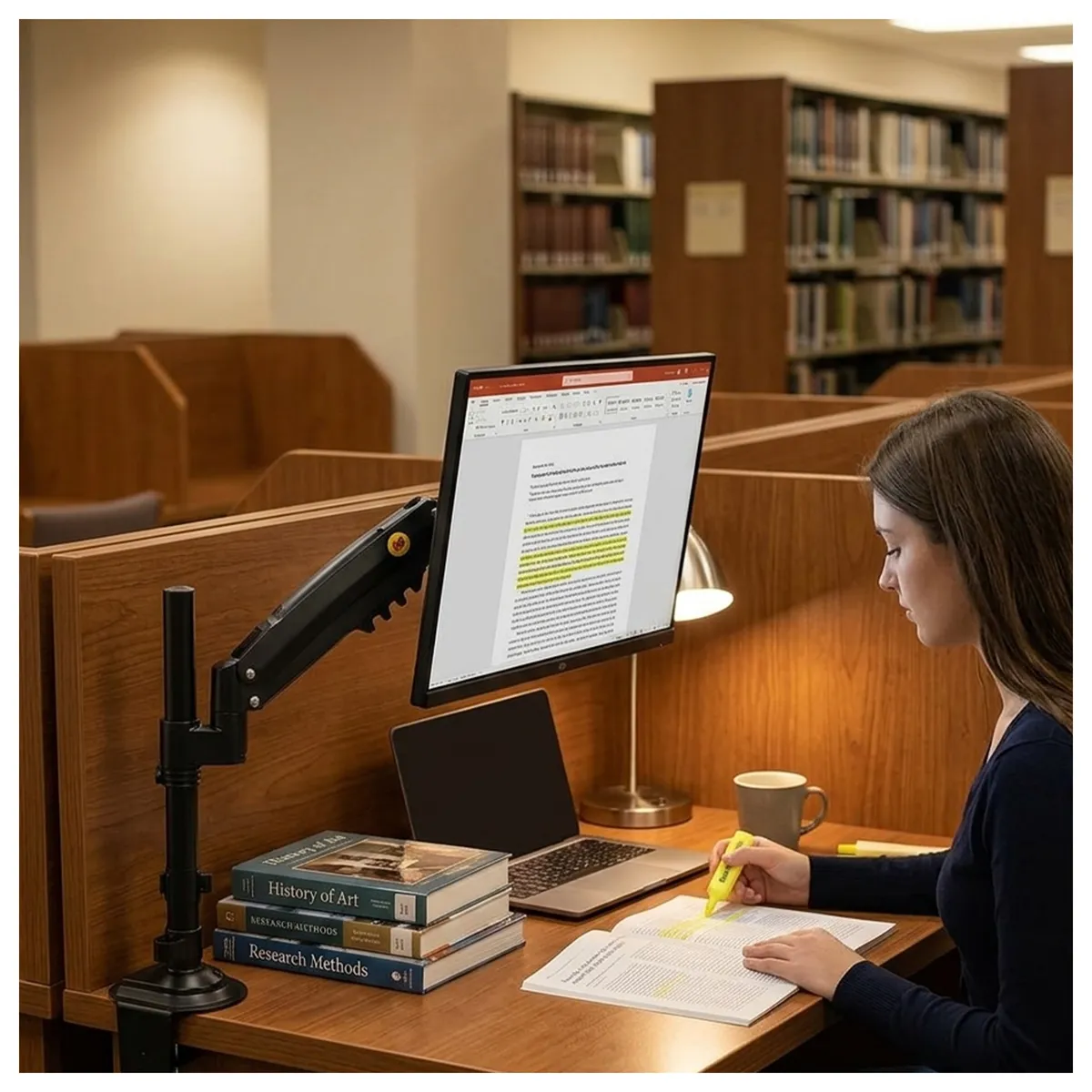 MALIK - Soporte Monitor 17 a 32 Pulgadas NB-H100 de Mesa