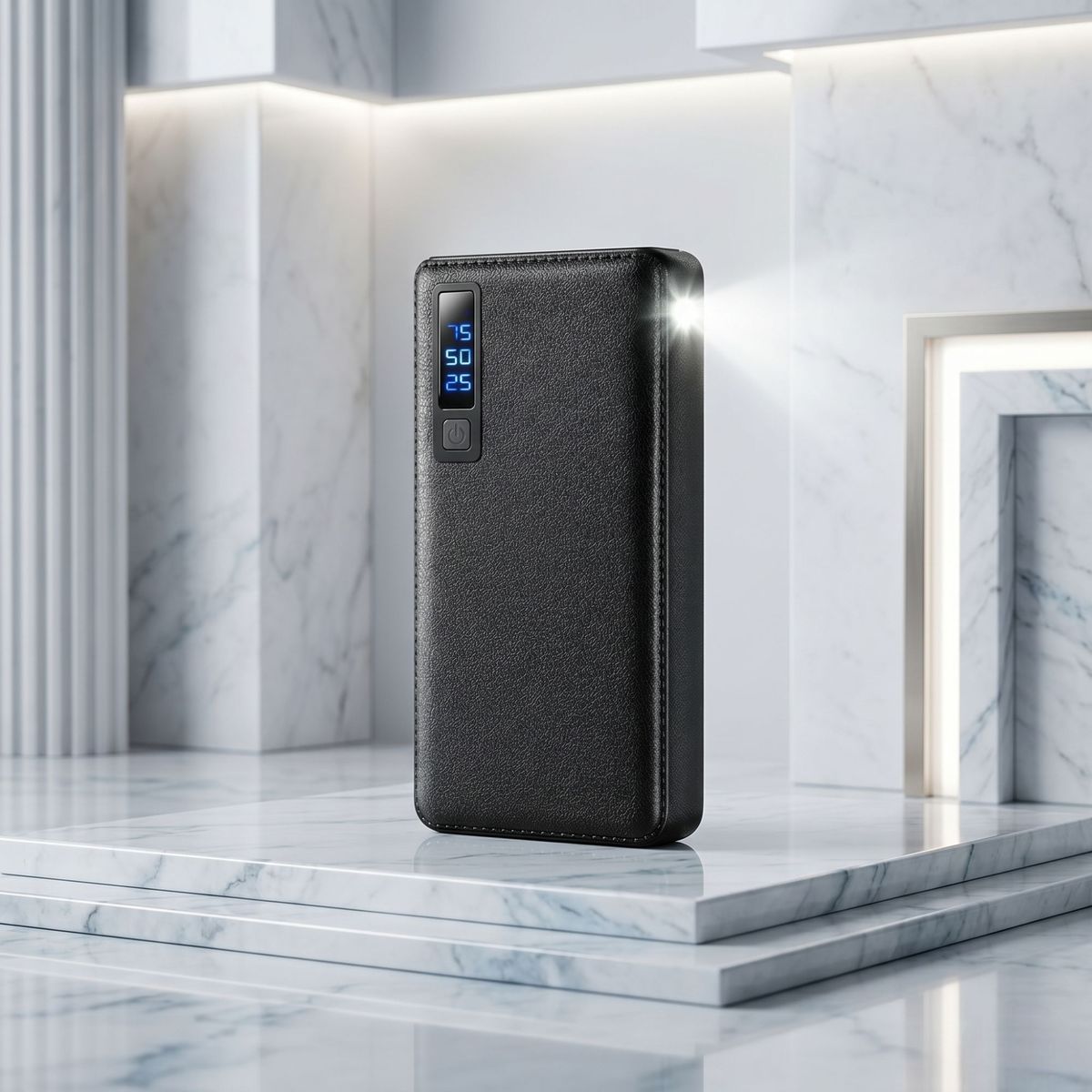 MOVI - Batería Cargador Portátil Externo 20000mAh 3 USB Linterna