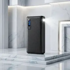 MOVI - Power Bank Batería Externa Portatil 20000mAh Carga Rápida USB Linterna LED Universal