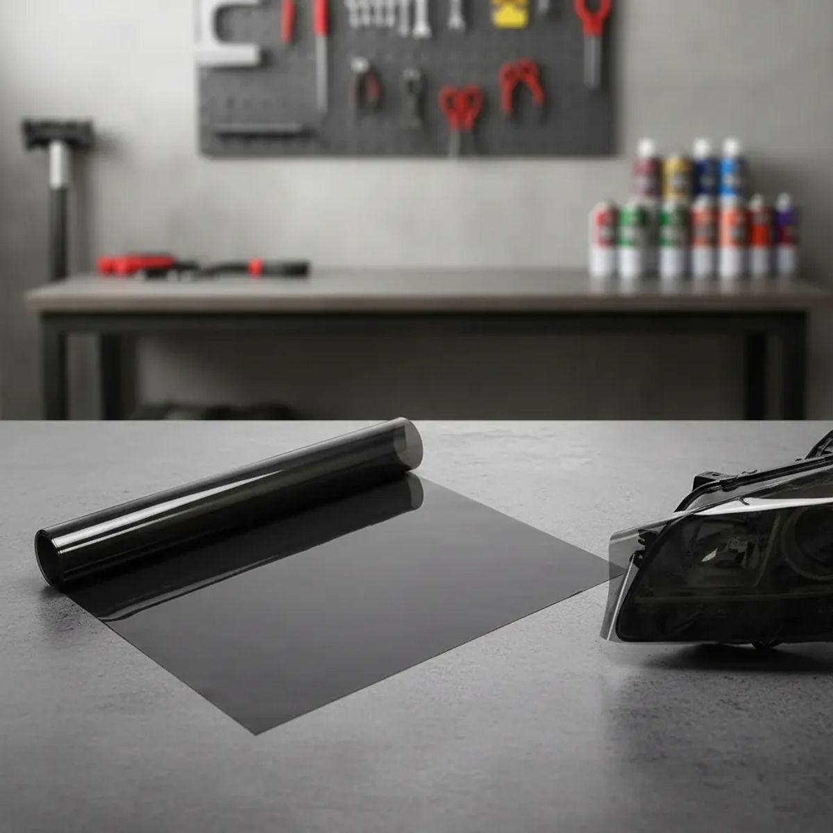 NEON - Vinilo Para Focos Optico Auto 30 Cm X Metros