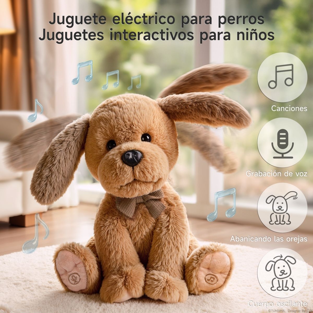 LUBABYCAS - Juguete Eléctrico Musical Grabación Baila TM386 LuBabycas