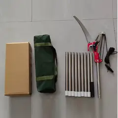 GENERICO - Sierra manual de acero inoxidable, con mango hasta 4 metros-