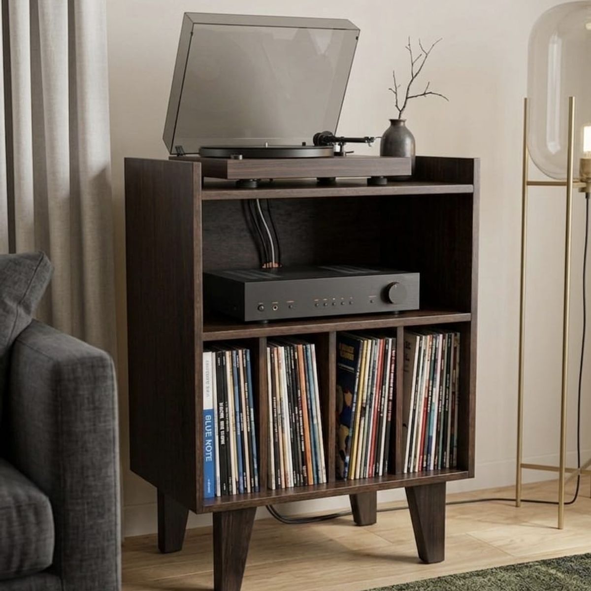 GENERICO - Rack para Tornamesa y vinilos