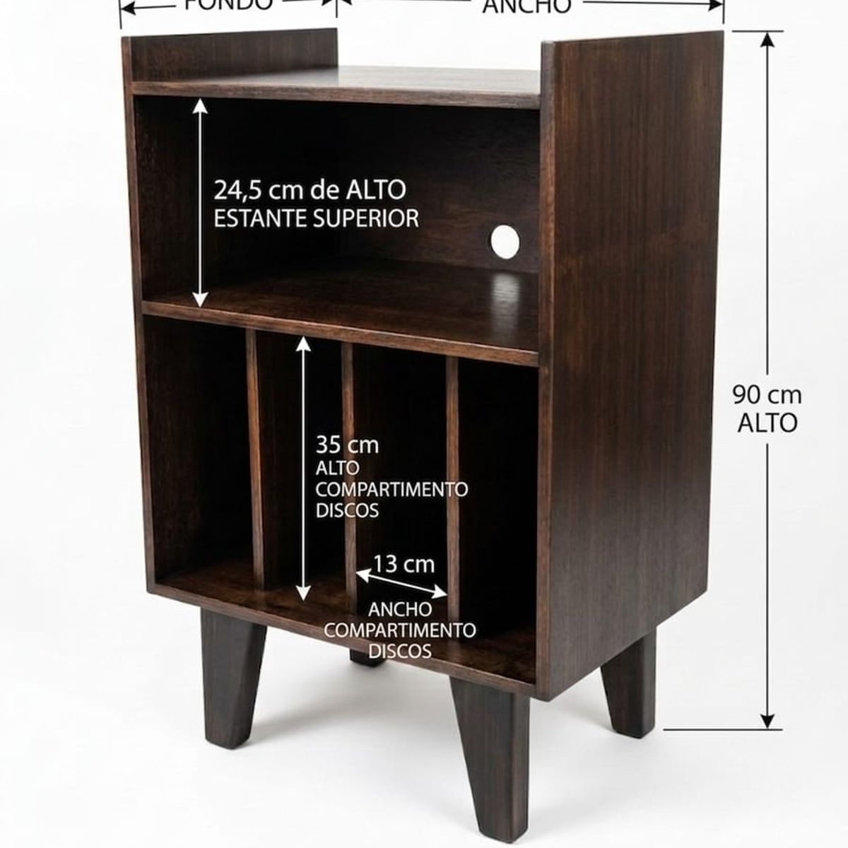 GENERICO - Rack para Tornamesa y vinilos