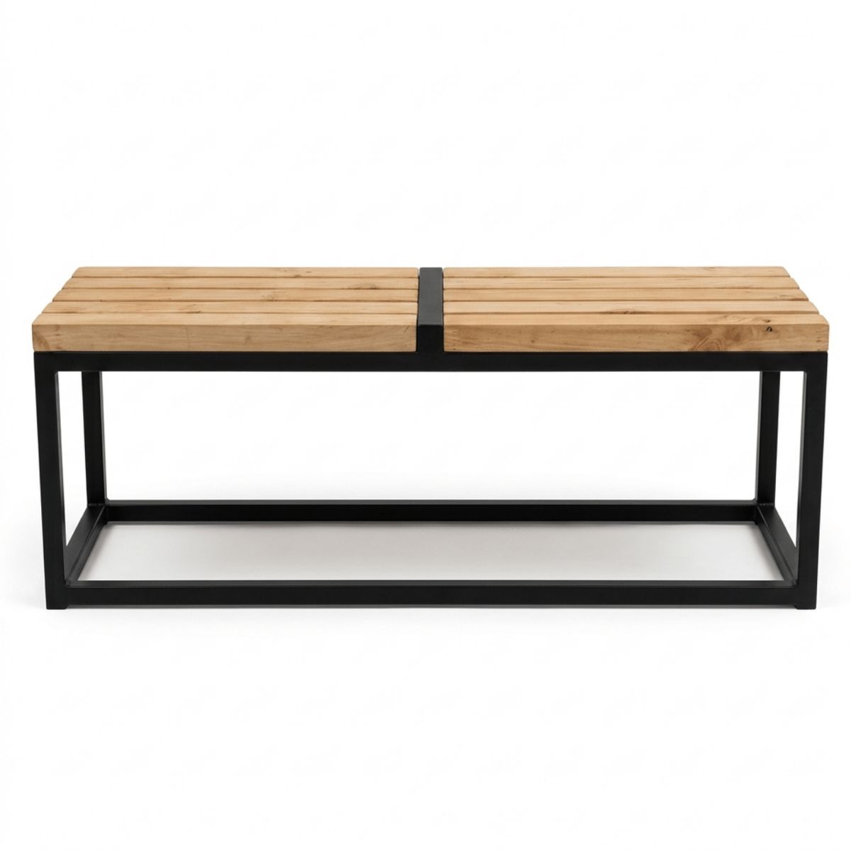 NSCOMPANY - Banca De Madera Y Metal Sevilla – 120 Cm