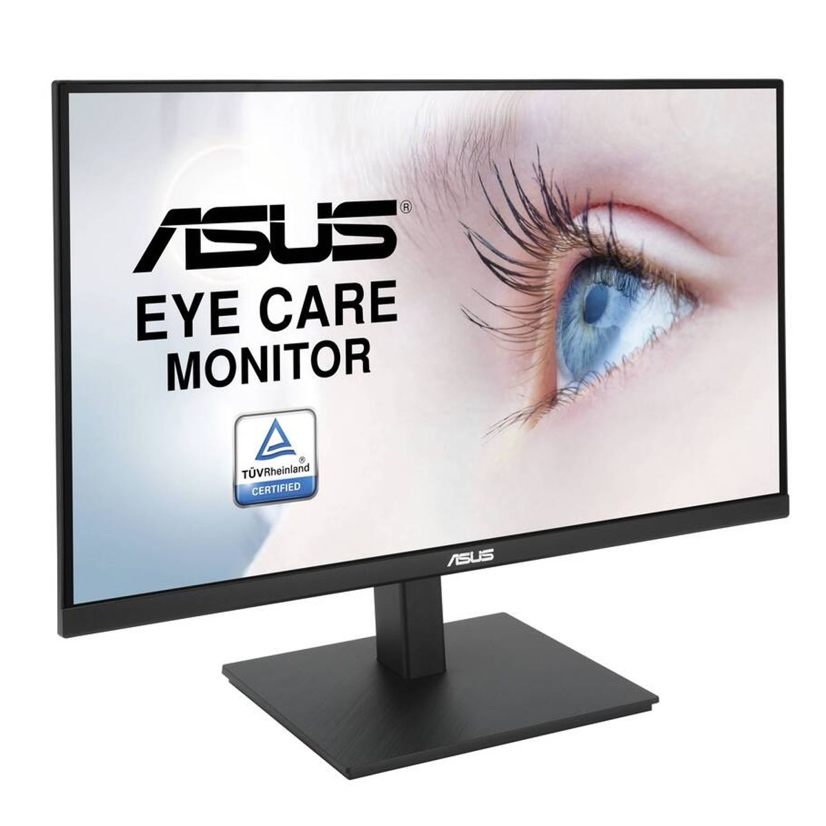 ASUS - Monitor Plano ASUS VA27AQ 27 QHD IPS LED HDR10 75Hz Eye Care para oficina, HDMI 1.4, DP1.2, VGA