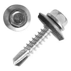 GENERICO - Tornillo Hexagonal Punta Broca 12x3/4 Con Golilla 100 unidades