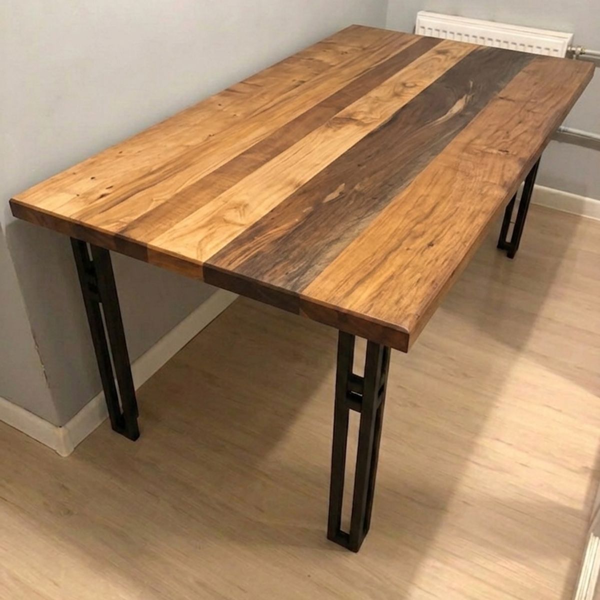 NSCOMPANY - Mesa comedor Praga con Roble de demolicion 120x70