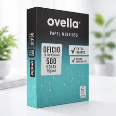 GENERICO - PAPEL FOTOCOPIA OVELLA OFICIO 75 G 500 HOJAS