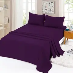 GENERICO - Set Sabanas Polar Franela 2 Plazas Color Violeta