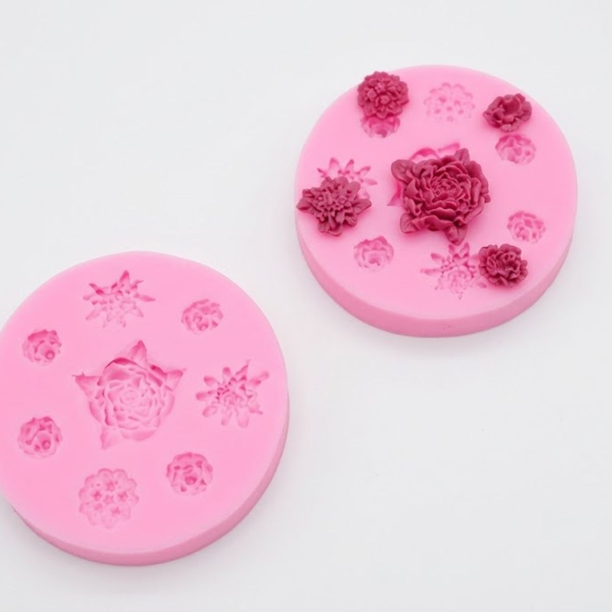 GENERICO - MOLDE DE ROSAS PARA FONDANT