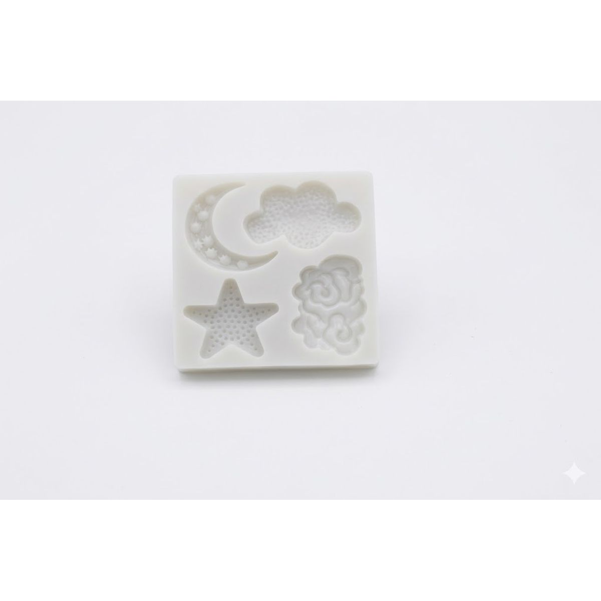 GENERICO - Molde De Silicon Luna Estrella Nubes Para Fondant Reposteria