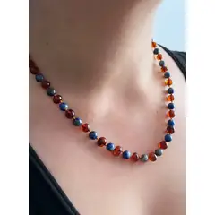GENERICO - Collar de Ámbar Báltico y Lapisázuli para adulto