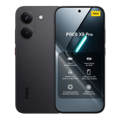 Xiaomi Poco X8 Pro 5G 512Gb Ip68 Resistente Agua Nfc -Black