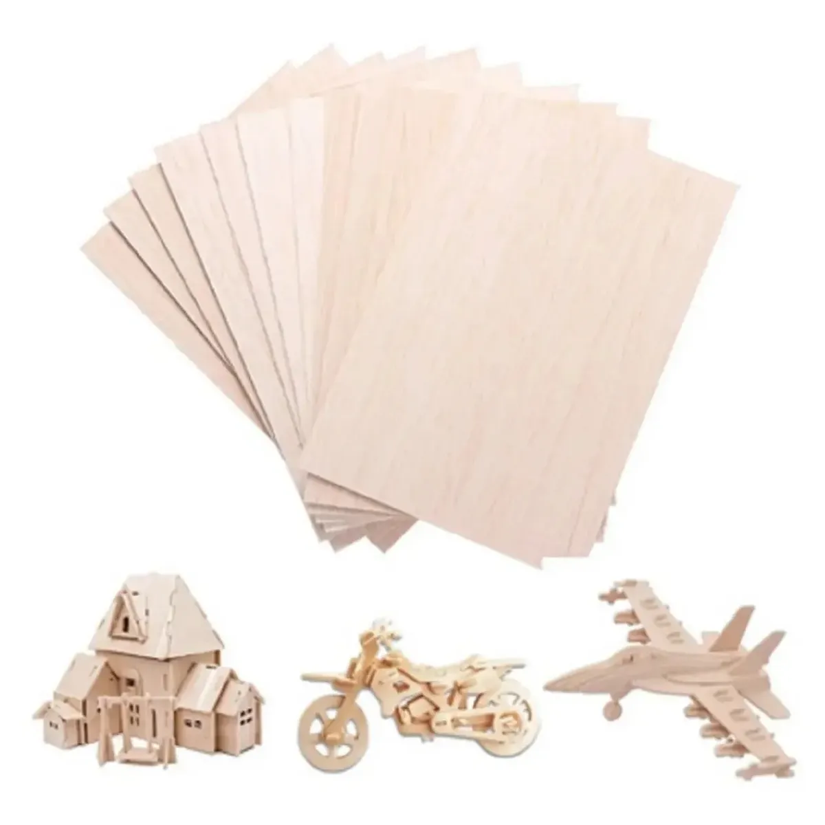 GENERICO - Madera De Balsa 500 X 80 X 2,5 mm 3un