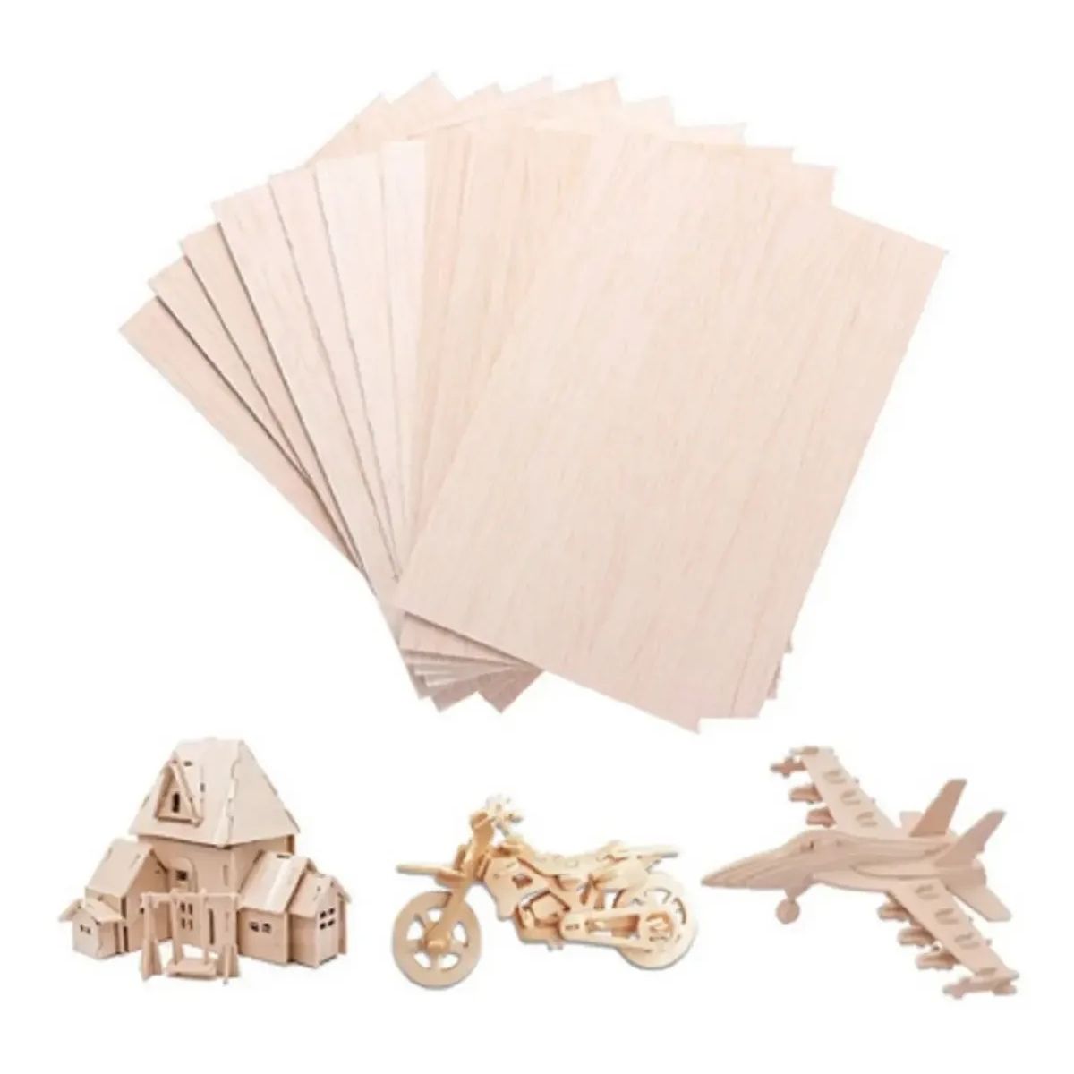 GENERICO - Madera De Balsa 500 X 80 X 10 mm 3un