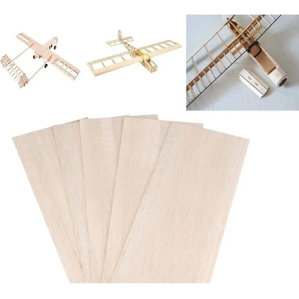 GENERICO - Madera De Balsa 600 X 10 X 3 mm 3un