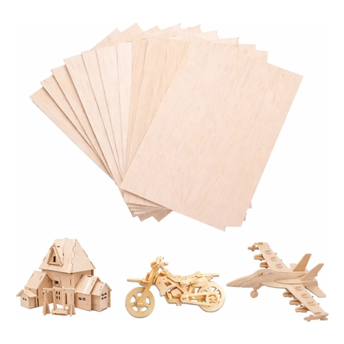 GENERICO - Madera De Balsa 1000 X 300 X 6 mm 1un