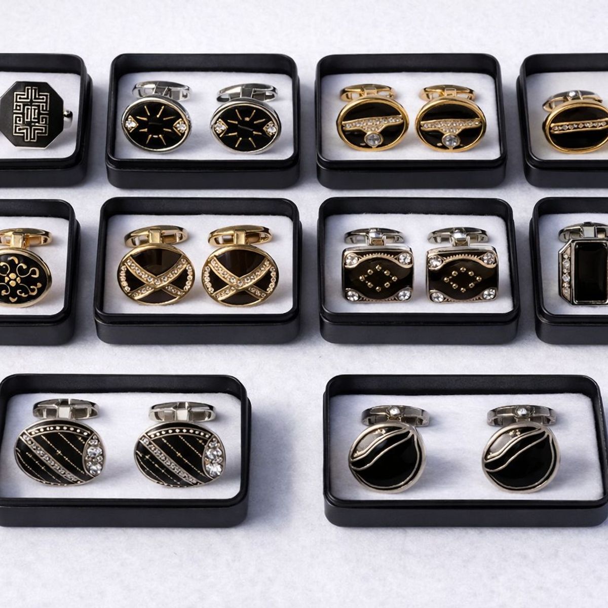 XPRESS RECHARGE - Set Camisa Formal Plisada Blanca con Gemelos  Elegante para ocasiónes especiales