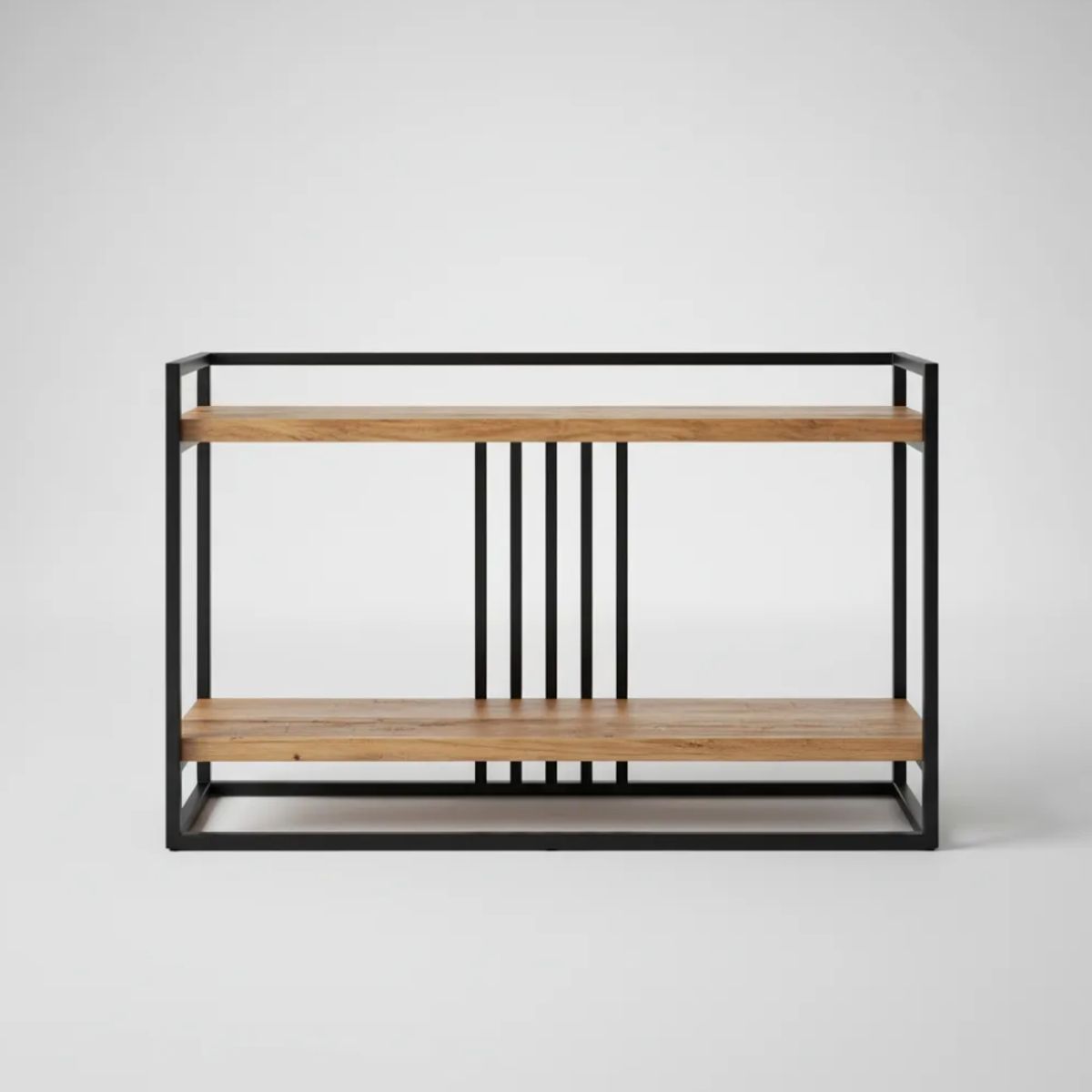 NSCOMPANY - Mesa De Arrimo De Roble Luna 120 cm Largo