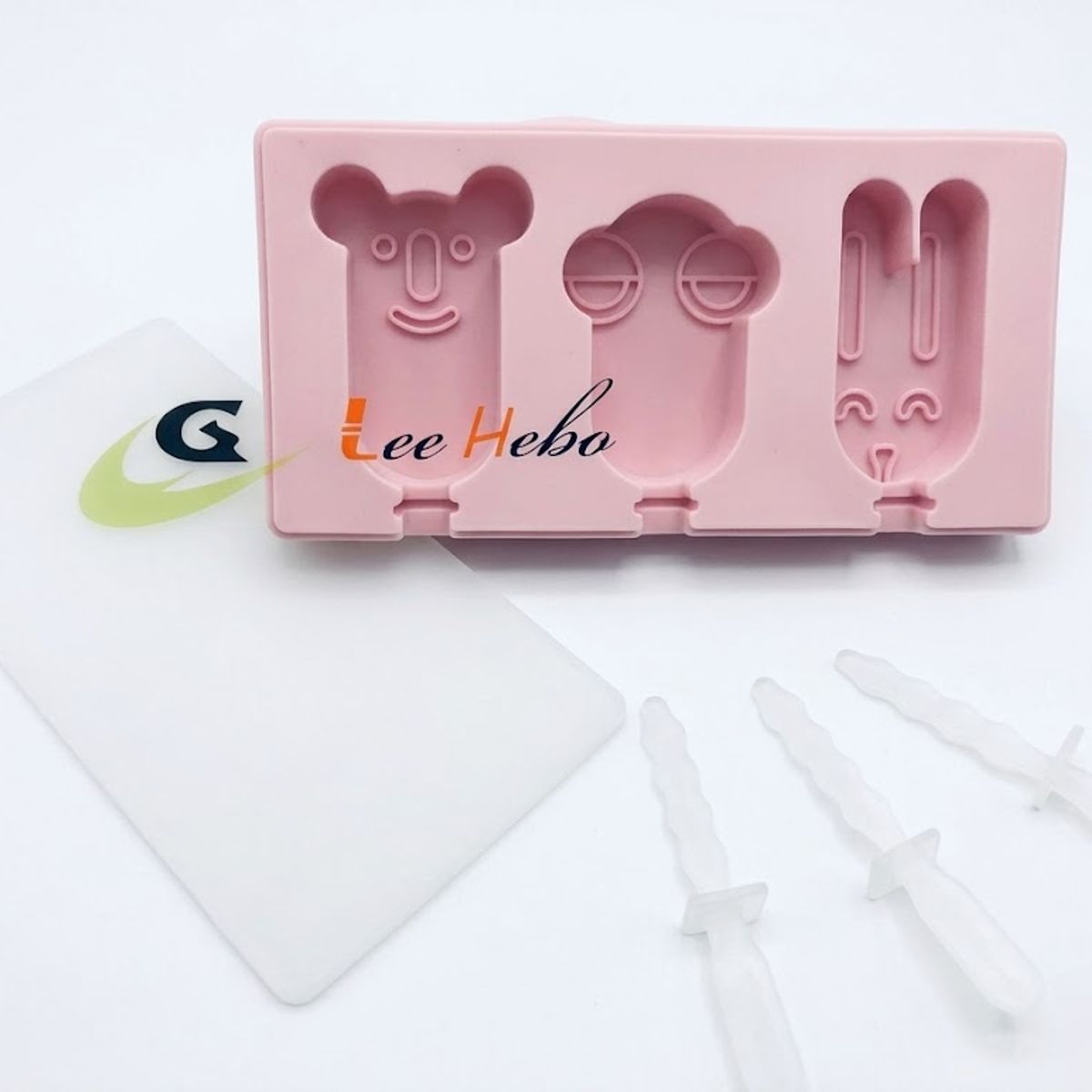 GENERICO - Molde de helado de dibujos animados caseros con tapa,