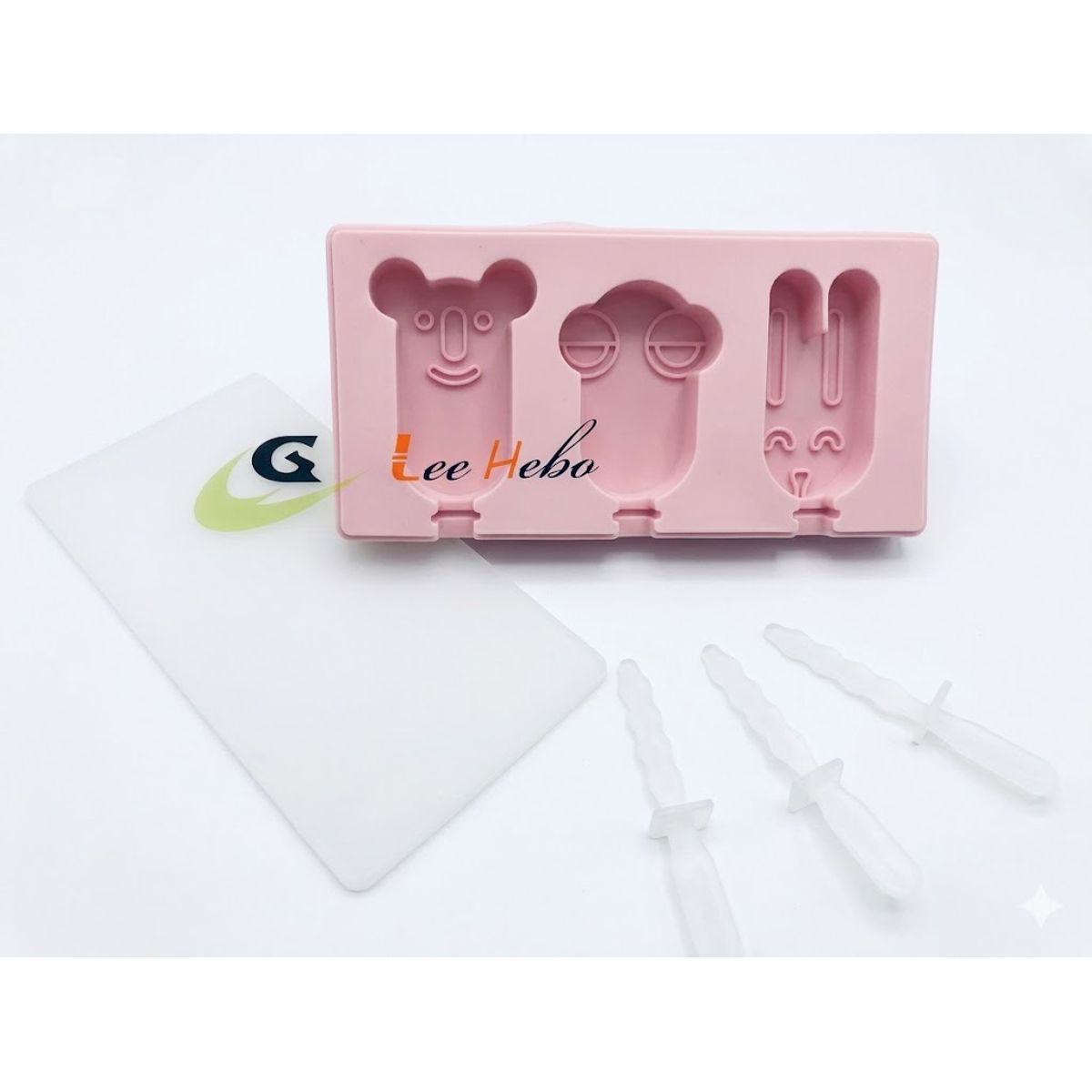 GENERICO - Molde de helado de dibujos animados caseros con tapa,