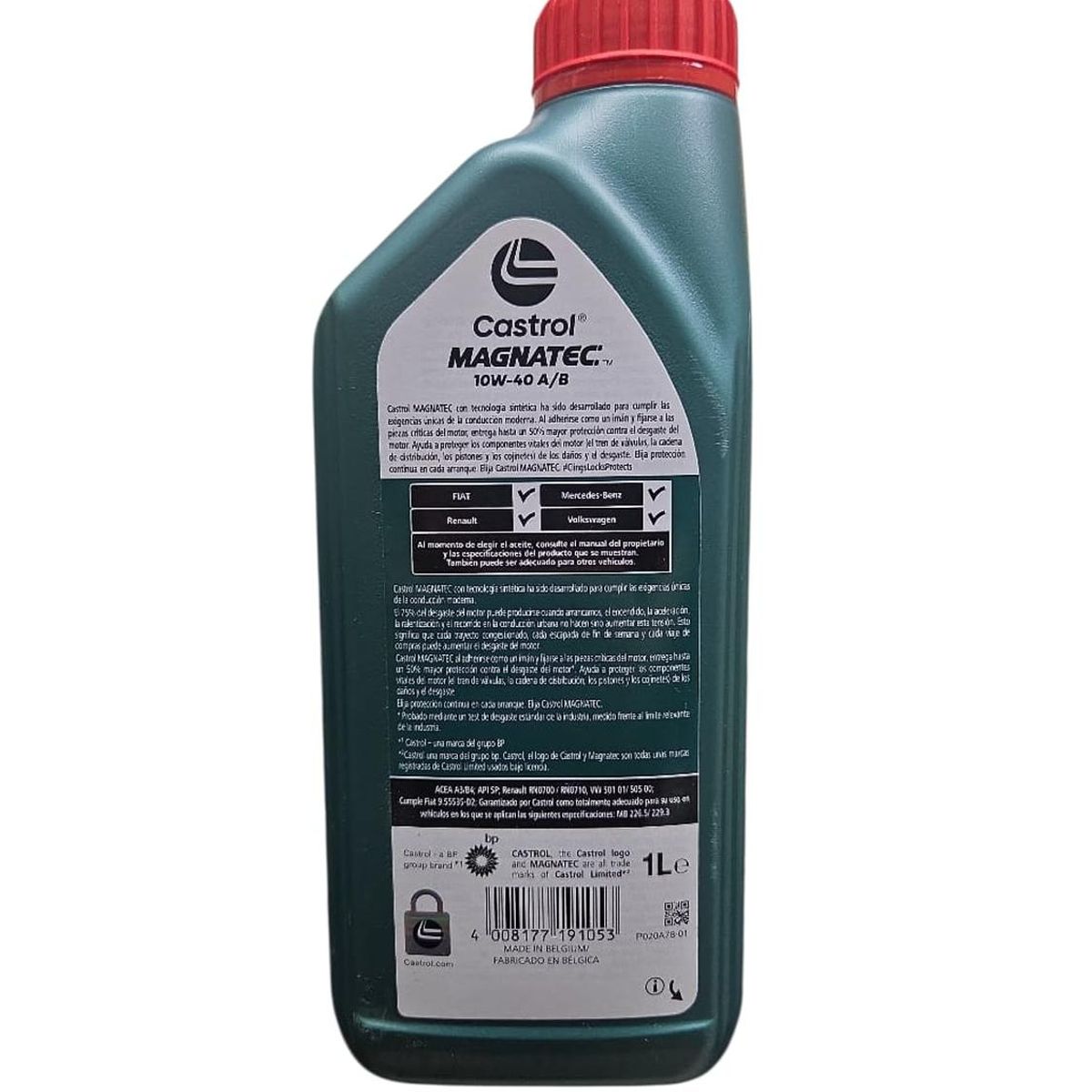CASTROL - Aceite Motor 10w 40 Castrol Magnatec Sintético 1L 4T DPF