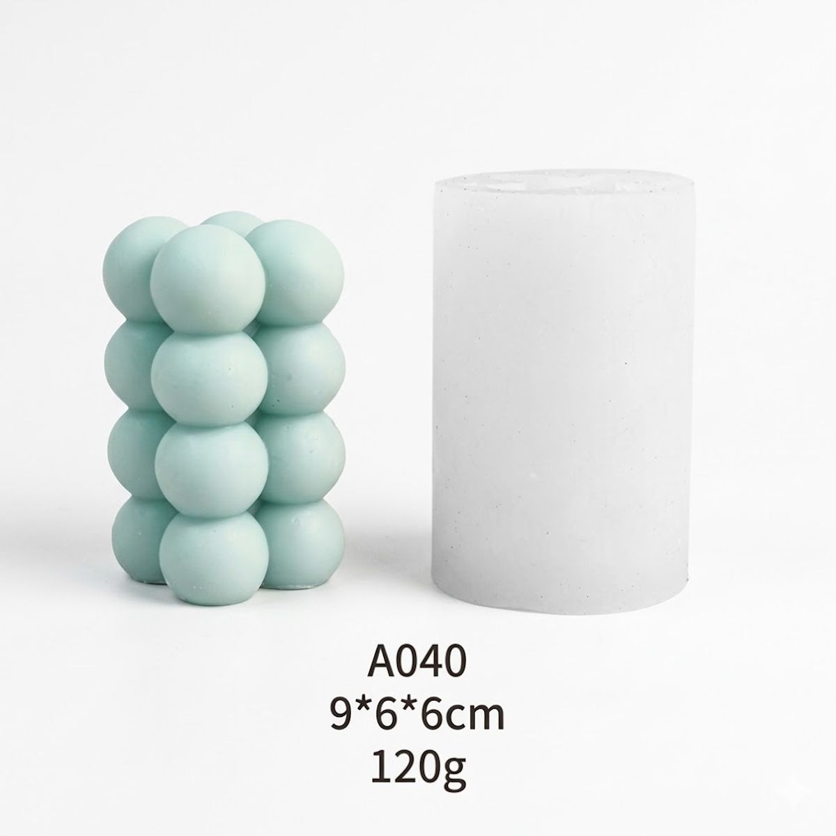 GENERICO - MOLDE DE SILICONA -CUBO DE RUBIK-VELA